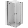 Mexen Mist-H L Duo sprchová kabína otváracia 115 x 115 cm, transparentná, brúsená gun šedá - 8A5L-115L-115P-66-00