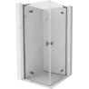 Mexen Mist-H L Duo sprchová kabína zasúvacia 80 x 80 cm, transparentná, gun metal - 8A5L-080L-080P-95-00