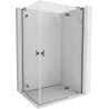 Mexen Mist-H L Duo sprchová kabína, výklopná pravá 70 x 85 cm, transparentná, gun metal - 8A5L-070L-085P-95-00
