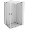 Mexen Mist-H L Duo sprchovací kút otvárací pravý 80 x 95 cm, transparentný, gun metal - 8A5L-080L-095P-95-00