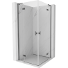 Mexen Mist-H L Duo sprchová kabína s otváracími dverami 95 x 95 cm, transparentná, gun metal - 8A5L-095L-095P-95-00