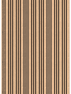 Mexen Lam-F stenové akustické lamely 275 x 30 cm, plsť 8 mm, technická dýha, Zlatý Dub - S105-275307-3015-003