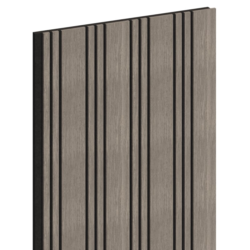 Mexen Lam-F Nano 01 akustické nástenné lamely 280 x 32,4 cm, plsť 5 mm, technická dýha, Šedý Dub - S108-280-01-043