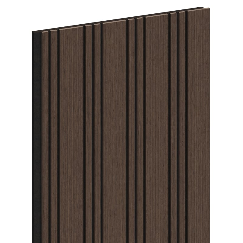 Mexen Lam-F Nano 01 akustické nástenné lišty 280 x 32,4 cm, plsť 5 mm, technická dýha, Dub Mocca - S108-280-01-045