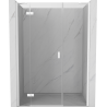 Mexen Mist-H sprchové dvere otvárateľné ľavé 125 cm, priehľadné, biele - 8A5-125-001-20-00-L