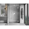 Mexen Mist-H sprchové dvere pravé 150 cm, priehľadné, biele - 8A5-150-001-20-00-P
