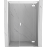 Mexen Mist-H sprchové dvere pravé 150 cm, priehľadné, biele - 8A5-150-001-20-00-P