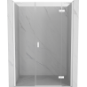 Mexen Mist-H sprchové dvere otočné pravé 160 cm, priehľadné, biele - 8A5-160-001-20-00-P