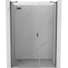 Mexen Mist-H sprchové dvere otvárané ľavé 155 cm, priehľadné, brúsená gun gray - 8A5-155-001-66-00-L
