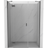 Mexen Mist-H sprchové dvere ľavé výklopné 160 cm, transparentné, gun gray brúsené - 8A5-160-001-66-00-L