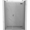 Mexen Mist-H sprchové dvere otváracie pravé 130 cm, transparentné, brúsená gun sivá - 8A5-130-001-66-00-P