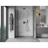 Mexen Mist-H sprchové dvere otočné ľavé 140 cm, transparentné, gun metal - 8A5-140-001-95-00-L