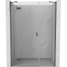 Mexen Mist-H ľavé otočné sprchové dvere 150 cm, priehľadné, gun metal - 8A5-150-001-95-00-L