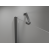 Mexen Mist-H sprchové dvere otváracie pravé 135 cm, priehľadné, gun metal - 8A5-135-001-95-00-P