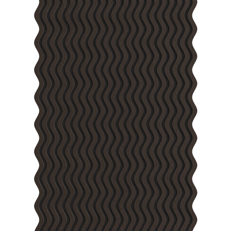 Mexen Lam-SF 02 akustické nástenné lamely 280 x 30 cm, plsť 9 mm, technická dyha, Čierny dub - S106-280-02-046