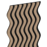 Mexen Lam-SF 02 akustické stenové lamely 280 x 30 cm, plsť 9 mm, technická dyha, Svetlý Orech - S106-280-02-047