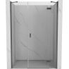 Mexen Mist-H pravé jednokrídlové sprchové dvere 160 cm, transparentné, gun metal - 8A5-160-001-95-00-P