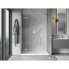 Mexen Mist-H sprchové dvere výklopné ľavé 130 cm, transparentné, brúsený nikel - 8A5-130-001-97-00-L