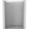 Mexen Mist-H sprchové dvere kyvné ľavé 135 cm, transparentné, brúsený nikel - 8A5-135-001-97-00-L