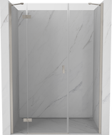 Mexen Mist-H sprchové dvere výkyvné ľavé 155 cm, transparentné, brúsený nikel - 8A5-155-001-97-00-L