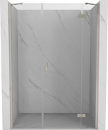 Mexen Mist-H sprchové dvere pravé 125 cm, číre, brúsený nikel - 8A5-125-001-97-00-P