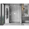 Mexen Mist-H L sprchové dvere výkyvné ľavé 120 cm, transparentné, biele - 8A5L-120-001-20-00-L