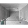 Mexen Mist-H L sprchové dvere výkyvné ľavé 120 cm, transparentné, biele - 8A5L-120-001-20-00-L