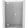 Mexen Mist-H L otočné sprchové dvere ľavé 130 cm, priehľadné, biele - 8A5L-130-001-20-00-L