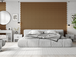 Mexen Lam-SF 02 nástenné akustické lamely 280 x 30 cm, plsť 9 mm, technická dyha, Prírodný Dub - S106-280-02-042