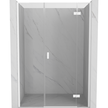 Mexen Mist-H L pravé otváracie sprchové dvere 120 cm, priehľadné, biele - 8A5L-120-001-20-00-P