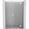 Mexen Mist-H L pravé otváracie sprchové dvere 120 cm, priehľadné, biele - 8A5L-120-001-20-00-P