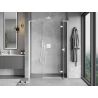 Mexen Mist-H L sprchové dvere pravé otváracie 125 cm, transparentné, biele - 8A5L-125-001-20-00-P