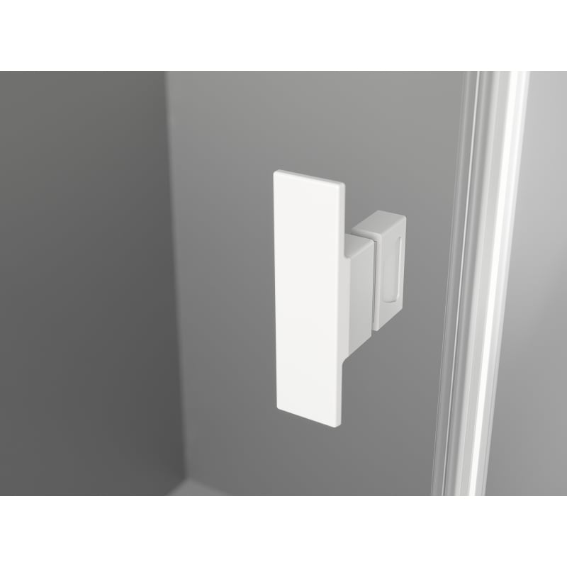 Mexen Mist-H L pravé závesné sprchové dvere 135 cm, priehľadné, biele - 8A5L-135-001-20-00-P