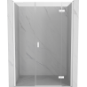 Mexen Mist-H L pravé závesné sprchové dvere 135 cm, priehľadné, biele - 8A5L-135-001-20-00-P