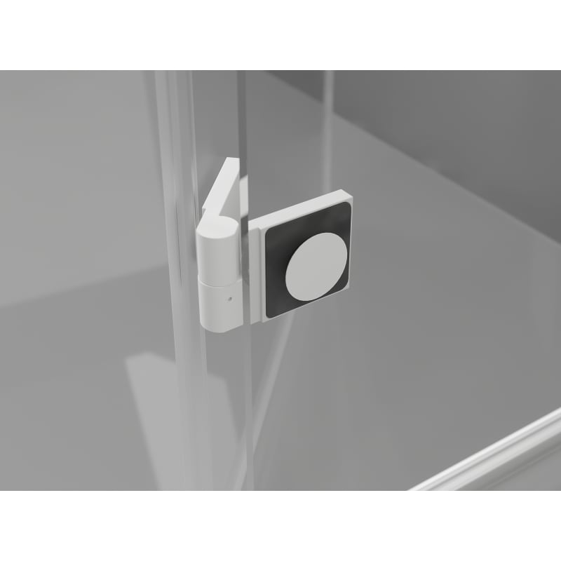 Mexen Mist-H L sprchové dvere otváracie pravé 160 cm, priehľadné, biele - 8A5L-160-001-20-00-P