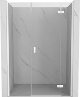Mexen Mist-H L sprchové dvere otváracie pravé 160 cm, priehľadné, biele - 8A5L-160-001-20-00-P