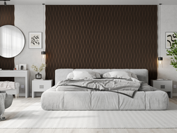Mexen Lam-SF 01 Lam-SF 26 akustické lišty na stenu 280 x 30 cm, plsť 9 mm, technická dýha, Dub Mocca - S106-280-26-045