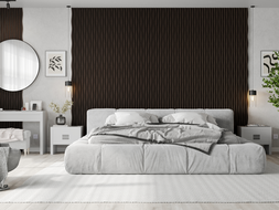 Mexen Lam-SF 01 Lam-SF 26 akustické stenové lamely 280 x 30 cm, plsť 9 mm, technická dyha, Čierny Dub - S106-280-26-046