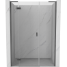 Mexen Mist-H L sprchové dvere otváracie ľavé 130 cm, transparentné, brúsená gun gray - 8A5L-130-001-66-00-L
