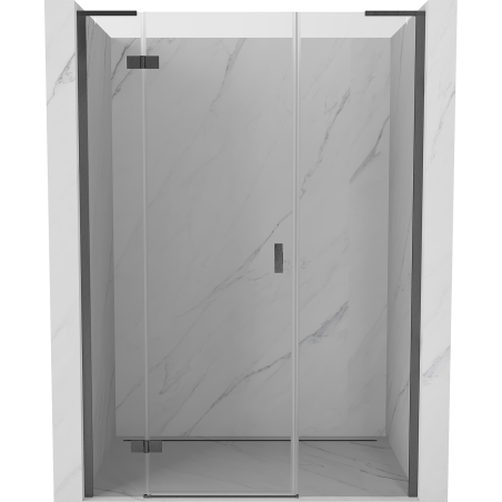 Mexen Mist-H L sprchové dvere výkyvné ľavé 160 cm, transparentné, brúsené gun gray - 8A5L-160-001-66-00-L