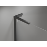 Mexen Mist-H L pravé sprchové dvere s otváraním 140 cm, priehľadné, brúsená zbraňová sivá - 8A5L-140-001-66-00-P