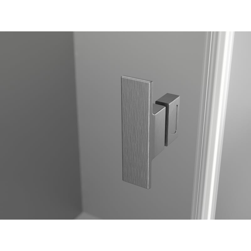 Mexen Mist-H L sprchové dvere výklopné pravé 160 cm, transparentné, gun gray brúsené - 8A5L-160-001-66-00-P