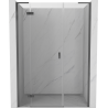 Mexen Mist-H L sprchové dvere otváracie ľavé 145 cm, transparentné, gun metal - 8A5L-145-001-95-00-L