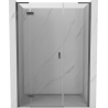 Mexen Mist-H L ľavé sklopné sprchové dvere 155 cm, transparentné, gun metal - 8A5L-155-001-95-00-L