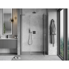Mexen Mist-H L pravé závesné sprchové dvere 125 cm, priehľadné, gun metal - 8A5L-125-001-95-00-P