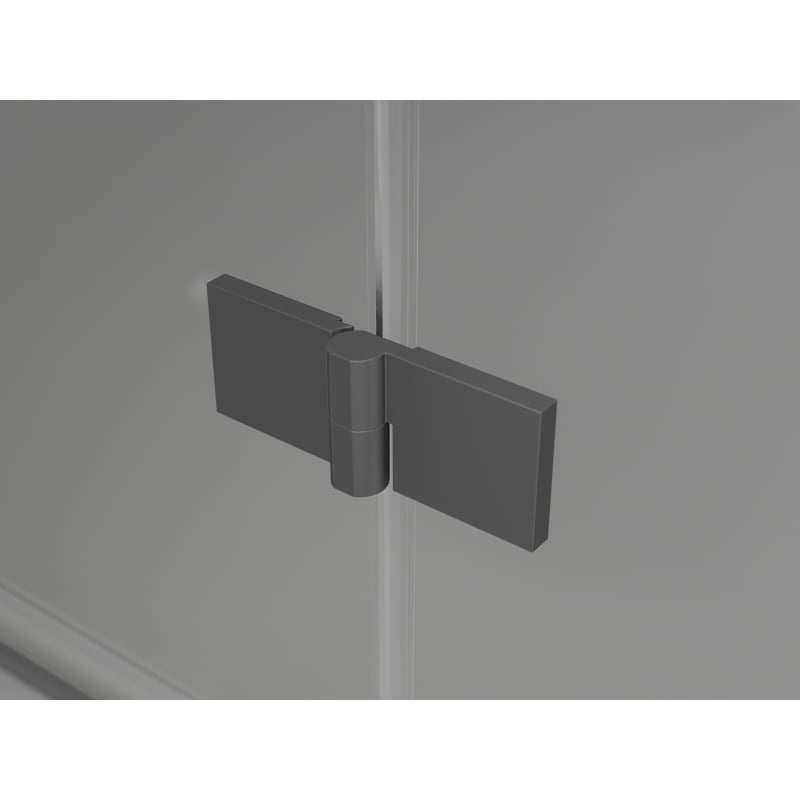 Mexen Mist-H L sprchové dvere otočné pravé 130 cm, transparentné, gun metal - 8A5L-130-001-95-00-P