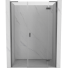 Mexen Mist-H L sprchové dvere pravé 140 cm, priehľadné, gun metal - 8A5L-140-001-95-00-P