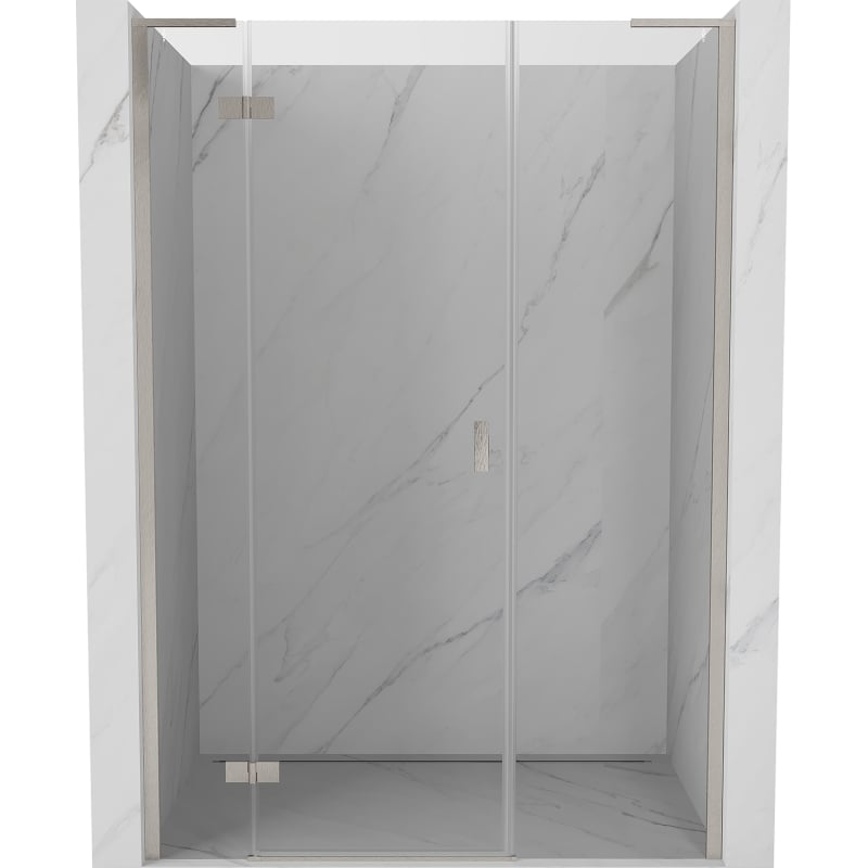 Mexen Mist-H L ľavé sprchové dvere 120 cm, transparentné, brúsený nikel - 8A5L-120-001-97-00-L