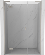 Mexen Mist-H L otočné sprchové dvere ľavé 150 cm, transparentné, brúsený nikel - 8A5L-150-001-97-00-L