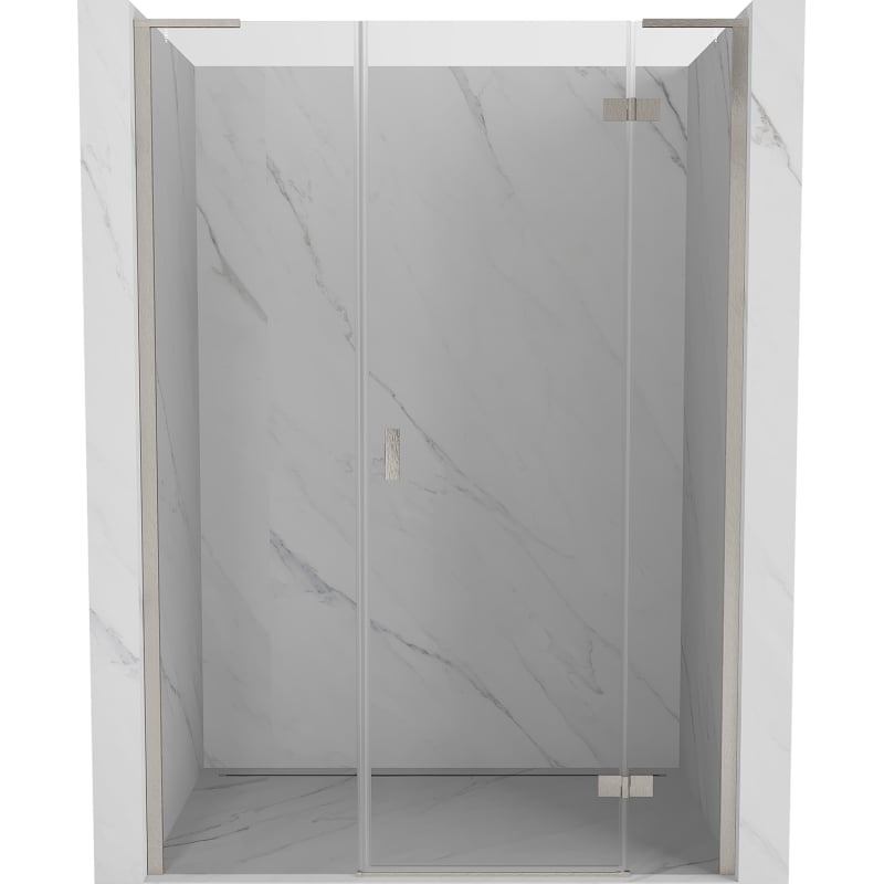 Mexen Mist-H L sprchové dvere otočné pravé 120 cm, transparentné, brúsený nikel - 8A5L-120-001-97-00-P